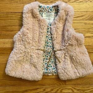 Zara Faux Fur Vest with Floral Lining